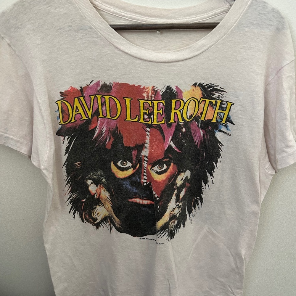 Vintage 1986 David Lee Roth Eat 'Em And Smile Concert Tshirt Size L